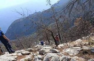 Marmaris’te uçurumdan düşen şahıs helikopterle...