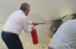 MHP İzmir İl Başkanı Şahin’den yanan taksiye...