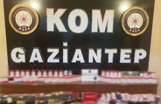 Motosiklet sepetinde kaçak sigara ele geçirildi