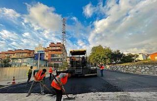 Oramiral Orhan Karabulut Caddesi’ne 300 ton asfalt