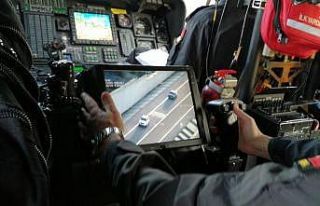 Ordu’da jandarma ekiplerinden helikopterli trafik...