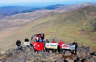 Ordulu ve Giresunlu dağcılar 3 bin metrede buluştu