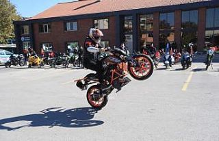 Pamukkale’de Cumhuriyet Bayramı’na özel motosiklet...