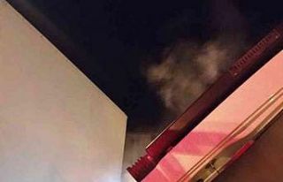 Park halindeki kamyon yandı