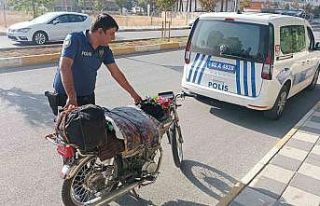 Polisin şüphelendiği motosiklet çalıntı çıktı