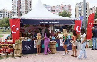 Pozantı’nın organik lezzetler standına yoğun...