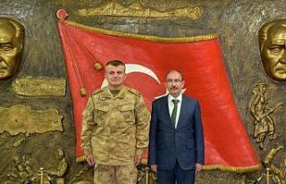 Rektör Beydemir’den Tuğgeneral Ertekin ile bir...