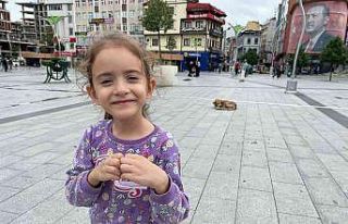 Rize’de anaokulu öğrencilerinden örnek davranış