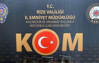 Rize’de silah kaçakçılığı operasyonu