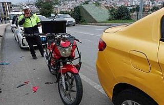 Samsun’da motosiklet taksiyle çarpıştı: 1 yaralı