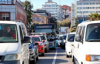 Samsun’da trafiğe kayıtlı araç sayısı 411...
