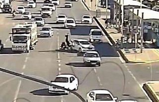 Şanlıurfa’da kaza anları kamerada