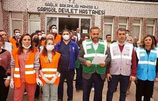 Sarıgöl Devlet Hasatenesinde gerçek gibi tatbikat