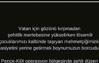Şehidin vasiyeti üzerine LÖSEV’den açıklama,...