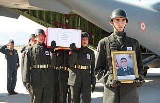 Şehit Ataş’ın naaşı memleketi Elazığ’a...