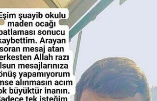 Şehit madenci eşinden yürek burkan paylaşım