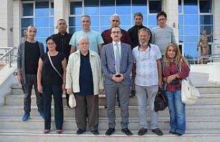 Silifke Cumhuriyet Başsavcısı Eskiler basın mensuplarıyla...