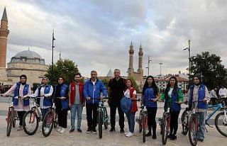 Sivas’ta bisikletini al gel etkinliği düzenlendi