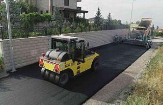 Talas’ta asfaltta sonbahar bereketi