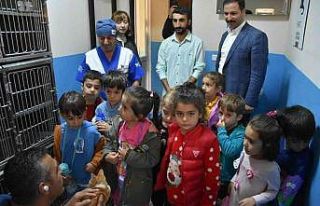 Tatvan’da minikler can dostları ile buluştu