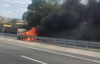 Tekirdağ’da alev alan araçta 1 kişi yanarak öldü,...