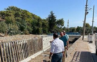 Tekirova mahallesinde dere ıslah çalışmaları...