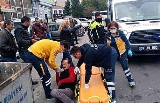 Ters yöne giren sürücü engelli vatandaşa çarptı