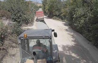 Tosya Belediyesi soğuk asfalt çalışmasında rekor...