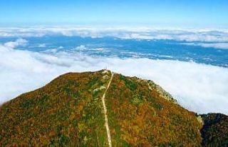 Uludağ’da sonbahar güzelliği havadan görüntülendi
