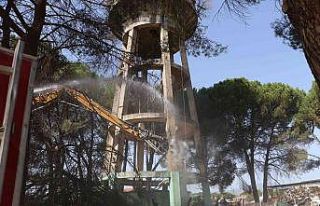 Urganlı’da 55 yıllık ayaklı su deposunun yıkımı...