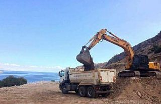 Van Büyükşehir Belediyesinden yol çalışması