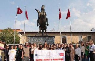 Yabancı uyruklu Erasmus öğrencileri Bayburt’ta...