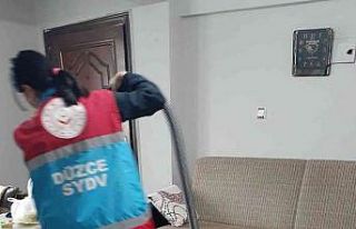 Yaşlı ve engellilerin evleri temizlendi