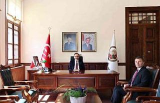 Yeni atanan Emniyet Müdürü Bodur, Vali Kızılkaya...