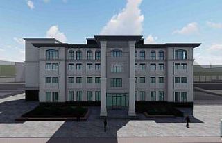 Yeni belediye hizmete binası inşaatı devam ediyor