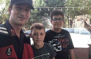 Yolunu şaşıran geyik mahalleye indi