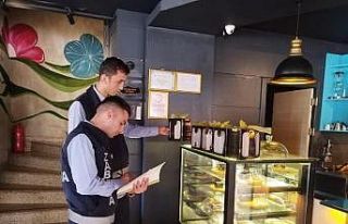 Zabıta ekipleri kafeterya ve restoranlarda denetimde
