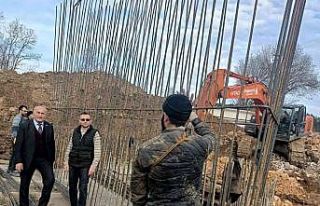 16 köyün kullandığı köprünün yapımı başladı