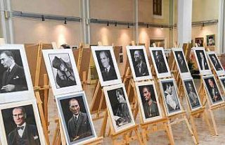 184 Atatürk portresi 75. Yıl Sanat Galerisi’nde...