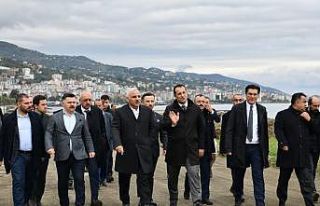 Akçaabat sahili göz kamaştıracak