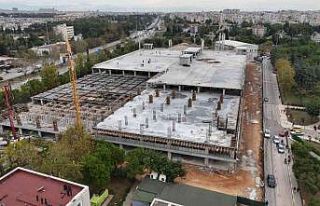 Akdeniz Üniversitesi Katlı Otopark’ın kaba inşaatı...