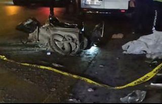 Ankara’da bariyerlere çarpan moto kurye hayatını...