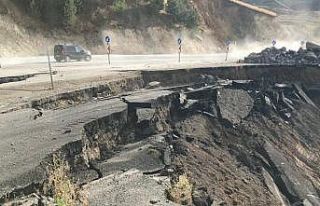 Ardahan-Göle karayolunda göçük