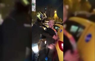 Ataşehir’de taksici ve motosikletli arasında yol...