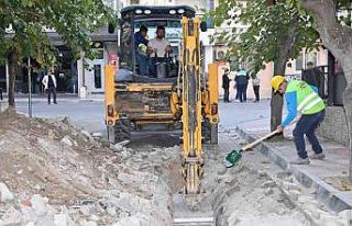 Avni Gemicioğlu Caddesinin altyapı çalışmaları...