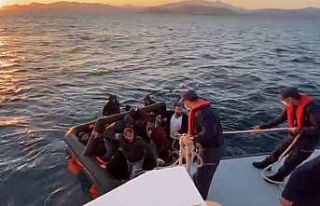 Aydın’da 14 düzensiz göçmen kurtarıldı