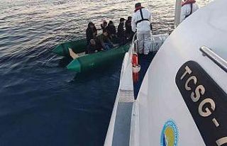 Aydın’da 8 düzensiz göçmen kurtarıldı