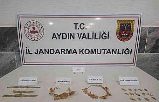 Aydın’da jandarma ekiplerinden tarihi eser operasyonu