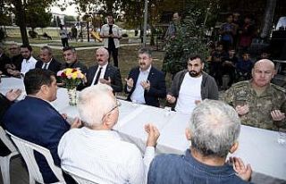 Baba ocağına dönen Gazi Caner İyin için mevlit...