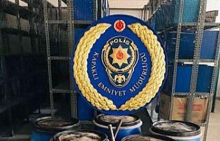 Bağ evinde 660 litre ev yapımı içki ele geçirildi